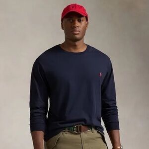 Polo by Ralph Lauren Men's Dark Blue Long Sleeve Tee